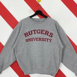Rutgers University Sweatshirt Rutgers Crewneck Rutgers Soccer Sweater Pu